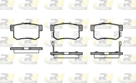 Roadhouse 2325.12 - Тормозные колодки, дисковые, комплект autospares.lv