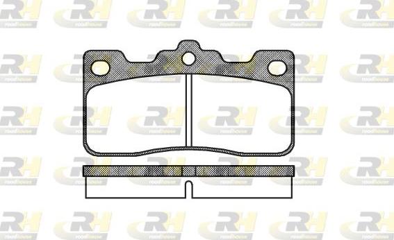 Roadhouse 2326.00 - Тормозные колодки, дисковые, комплект autospares.lv