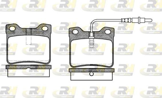 Roadhouse 2321.02 - Тормозные колодки, дисковые, комплект autospares.lv