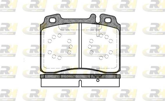 Roadhouse 2379.00 - Тормозные колодки, дисковые, комплект autospares.lv