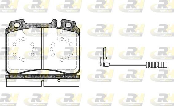 Roadhouse 2379.12 - Тормозные колодки, дисковые, комплект autospares.lv