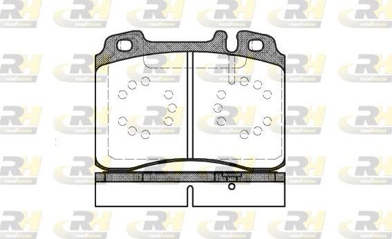 Roadhouse 2379.20 - Тормозные колодки, дисковые, комплект autospares.lv