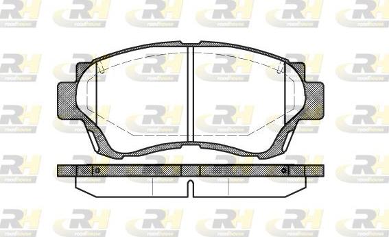 Roadhouse 2370.00 - Тормозные колодки, дисковые, комплект autospares.lv