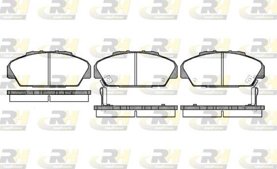 Roadhouse 2371.02 - Тормозные колодки, дисковые, комплект autospares.lv