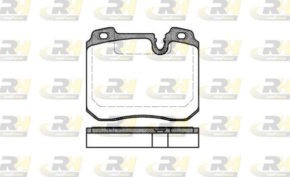 Roadhouse 2378.00 - Тормозные колодки, дисковые, комплект autospares.lv