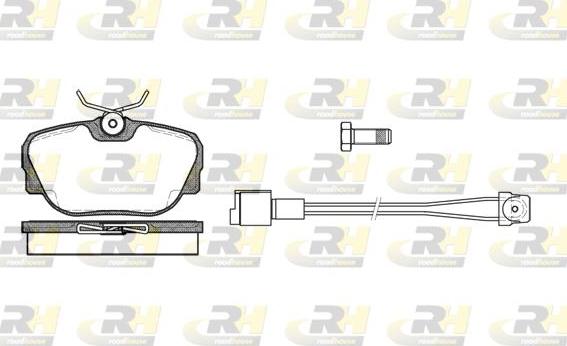 Roadhouse 2296.02 - Тормозные колодки, дисковые, комплект autospares.lv