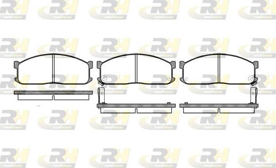 Roadhouse 2244.02 - Тормозные колодки, дисковые, комплект autospares.lv