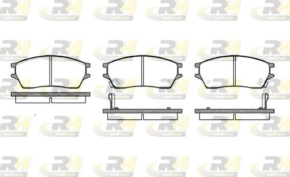 Roadhouse 2243.02 - Тормозные колодки, дисковые, комплект autospares.lv