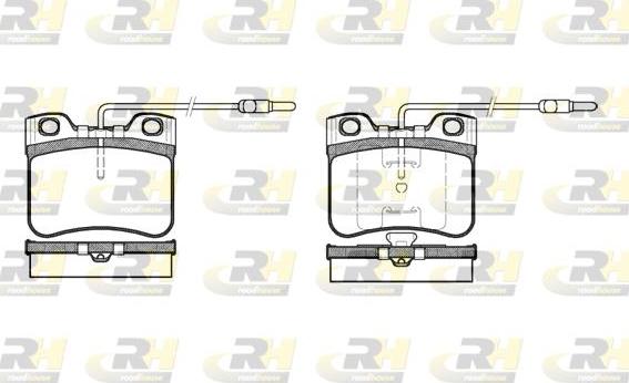 Roadhouse 2247.14 - Тормозные колодки, дисковые, комплект autospares.lv