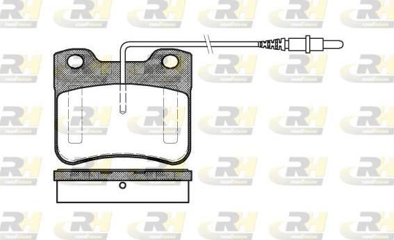 Roadhouse 2247.24 - Тормозные колодки, дисковые, комплект autospares.lv