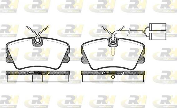 Roadhouse 2259.02 - Тормозные колодки, дисковые, комплект autospares.lv