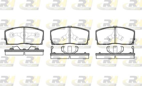 Roadhouse 2254.02 - Тормозные колодки, дисковые, комплект autospares.lv