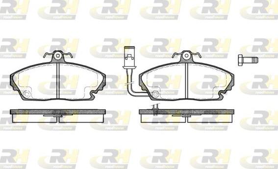 Roadhouse 2250.01 - Тормозные колодки, дисковые, комплект autospares.lv