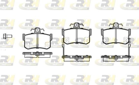 Roadhouse 2251.12 - Тормозные колодки, дисковые, комплект autospares.lv