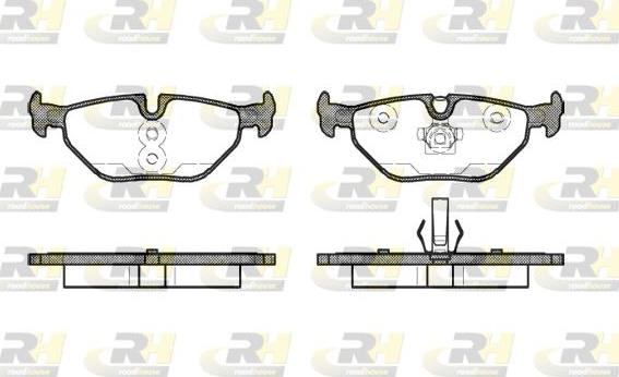 Roadhouse 2265.41 - Тормозные колодки, дисковые, комплект autospares.lv