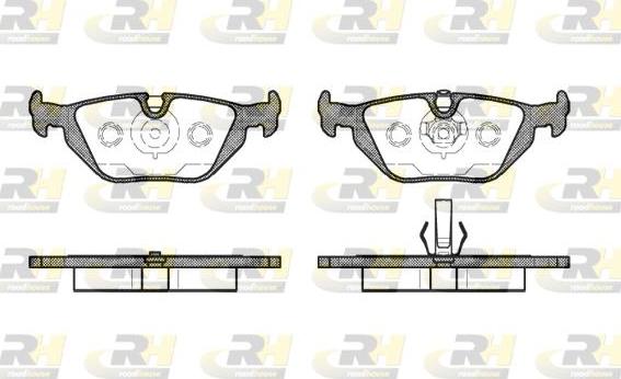 Roadhouse 2265.50 - Тормозные колодки, дисковые, комплект autospares.lv