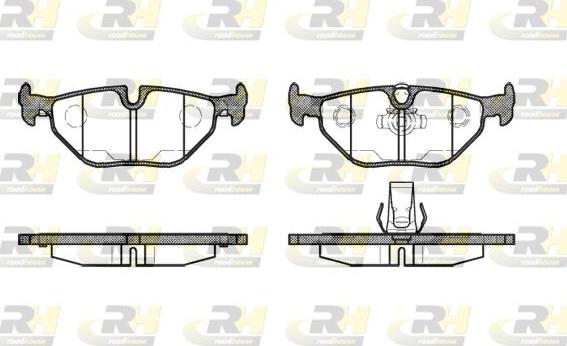 Roadhouse 2265.15 - Тормозные колодки, дисковые, комплект autospares.lv