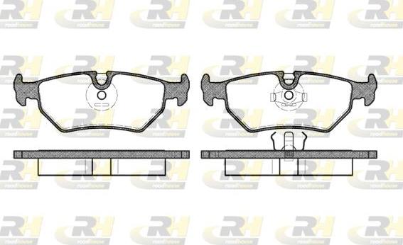 Roadhouse 2265.10 - Тормозные колодки, дисковые, комплект autospares.lv