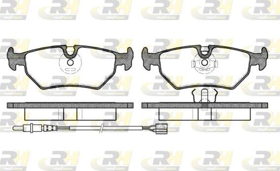 Roadhouse 2265.32 - Тормозные колодки, дисковые, комплект autospares.lv