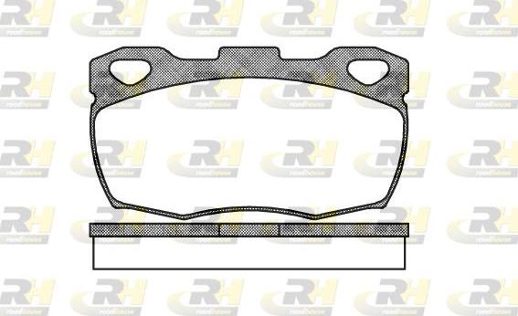 Roadhouse 2266.00 - Тормозные колодки, дисковые, комплект autospares.lv