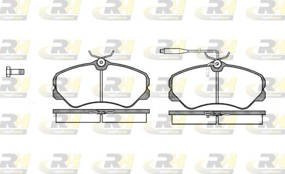 Roadhouse 2261.02 - Тормозные колодки, дисковые, комплект autospares.lv