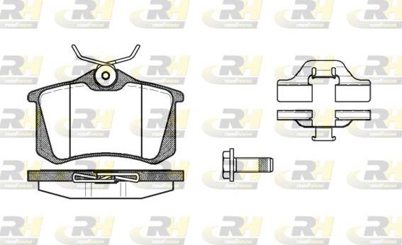 Roadhouse 2263.03 - Тормозные колодки, дисковые, комплект autospares.lv