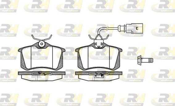 Roadhouse 2263.02 - Тормозные колодки, дисковые, комплект autospares.lv