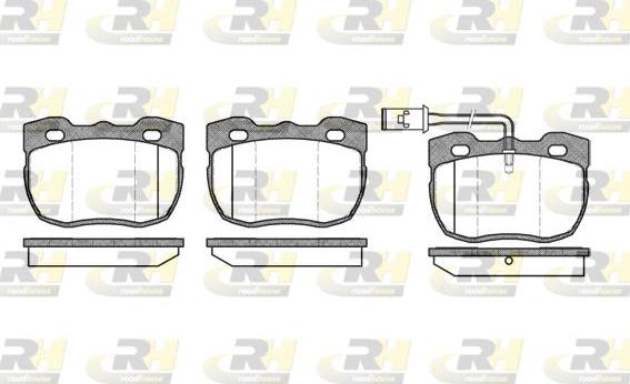 Roadhouse 2267.11 - Тормозные колодки, дисковые, комплект autospares.lv