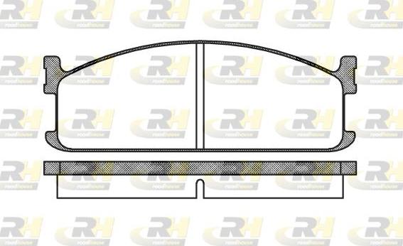 Roadhouse 2204.00 - Тормозные колодки, дисковые, комплект autospares.lv