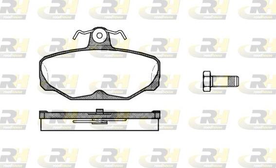 Roadhouse 2205.00 - Тормозные колодки, дисковые, комплект autospares.lv