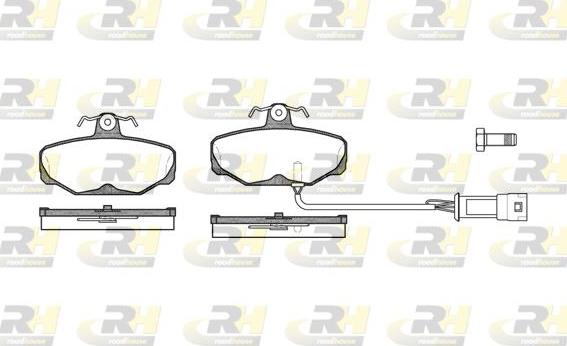 Roadhouse 2205.02 - Тормозные колодки, дисковые, комплект autospares.lv