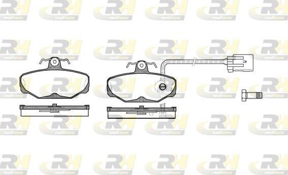 Roadhouse 2205.12 - Тормозные колодки, дисковые, комплект autospares.lv