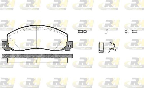 Roadhouse 2202.02 - Тормозные колодки, дисковые, комплект autospares.lv