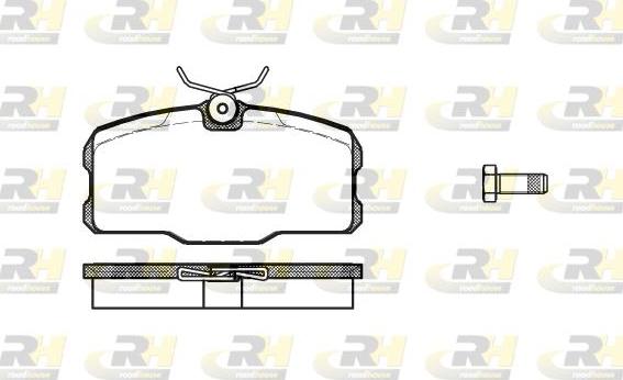 Roadhouse 2207.00 - Тормозные колодки, дисковые, комплект autospares.lv