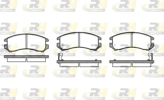 Roadhouse 2219.02 - Тормозные колодки, дисковые, комплект autospares.lv