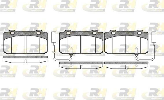 Roadhouse 2210.12 - Тормозные колодки, дисковые, комплект autospares.lv