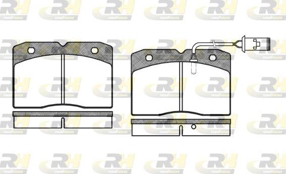 Roadhouse 2211.22 - Тормозные колодки, дисковые, комплект autospares.lv