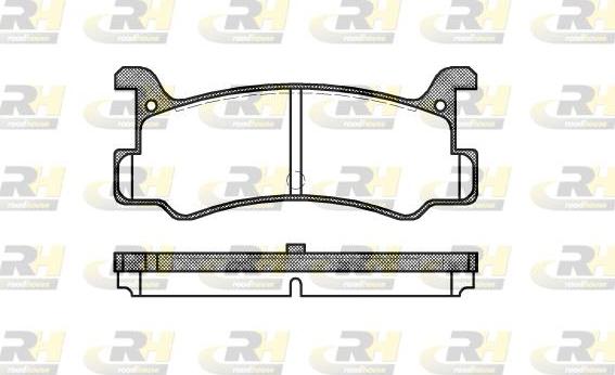 Roadhouse 2213.00 - Тормозные колодки, дисковые, комплект autospares.lv