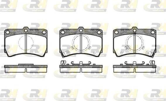 Roadhouse 2212.02 - Тормозные колодки, дисковые, комплект autospares.lv