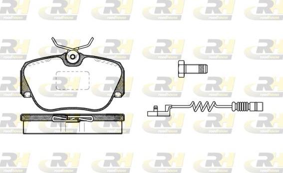 Roadhouse 2284.02 - Тормозные колодки, дисковые, комплект autospares.lv