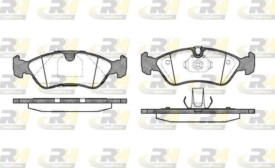 Roadhouse 2286.50 - Тормозные колодки, дисковые, комплект autospares.lv