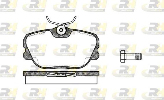 Roadhouse 2280.00 - Тормозные колодки, дисковые, комплект autospares.lv