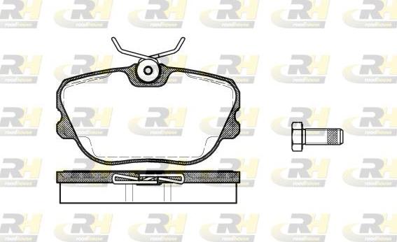 Roadhouse 2280.10 - Тормозные колодки, дисковые, комплект autospares.lv