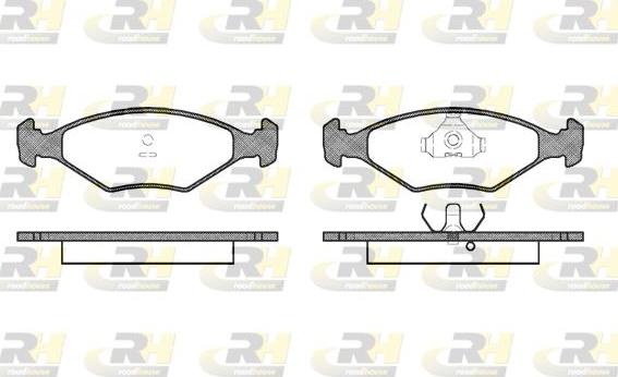 Roadhouse 2281.00 - Тормозные колодки, дисковые, комплект autospares.lv