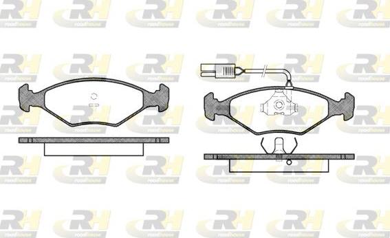 Roadhouse 2281.02 - Тормозные колодки, дисковые, комплект autospares.lv