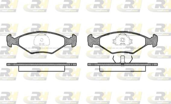 Roadhouse 2281.10 - Тормозные колодки, дисковые, комплект autospares.lv