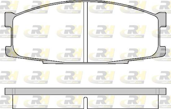 Roadhouse 2283.00 - Тормозные колодки, дисковые, комплект autospares.lv