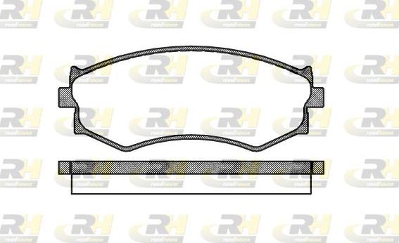 Roadhouse 2287.00 - Тормозные колодки, дисковые, комплект autospares.lv