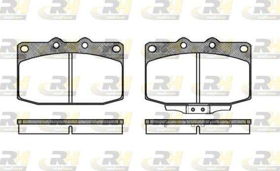 Roadhouse 2235.02 - Тормозные колодки, дисковые, комплект autospares.lv