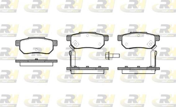 Roadhouse 2233.02 - Тормозные колодки, дисковые, комплект autospares.lv